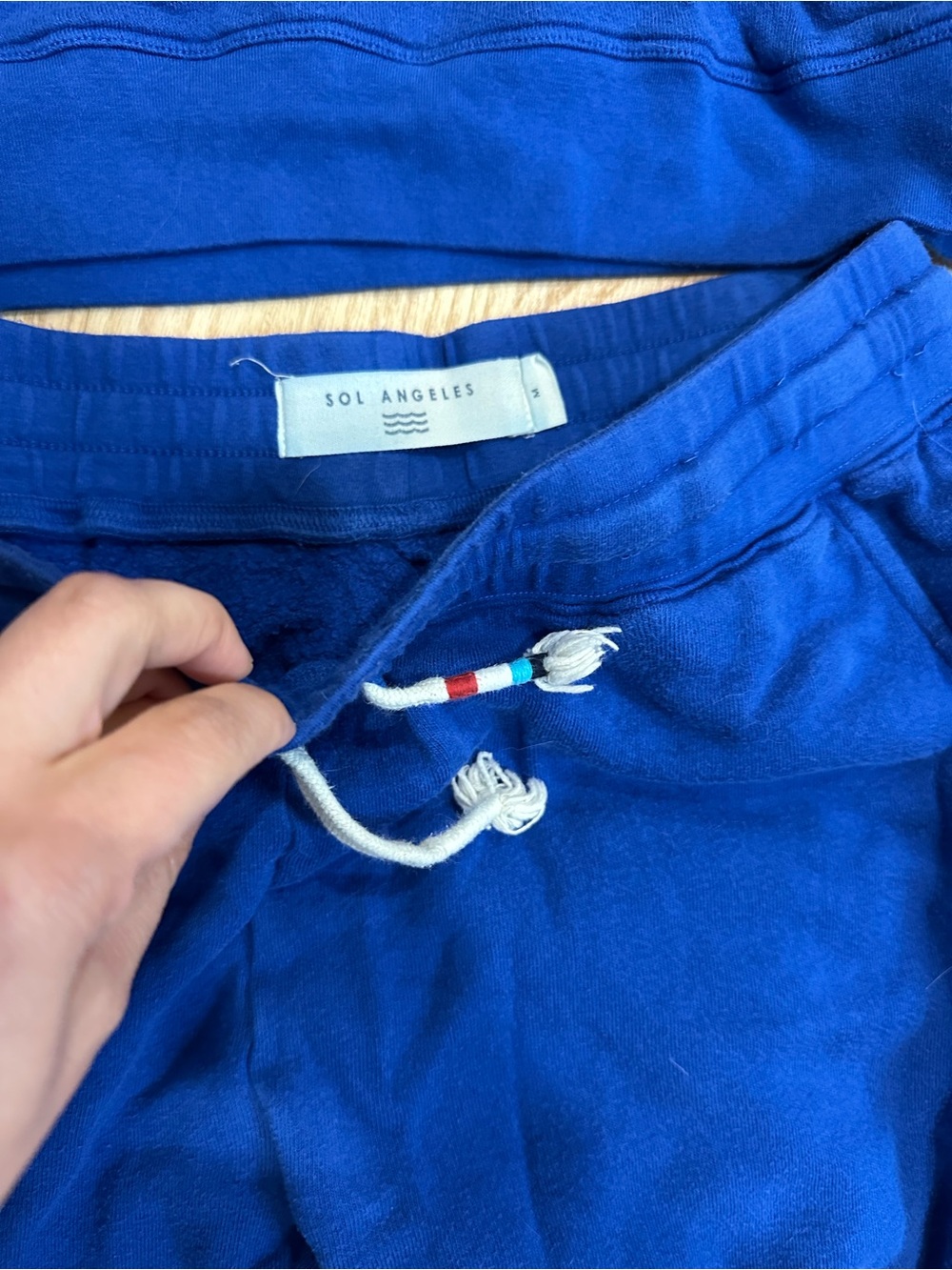 Sol Angeles Wave Essential Jogger and Sweatshirt Set in Cobalt Blue - Picture 4 of 7